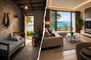 Einfaches Leben vs komfortables Leben Ausland Vergleich