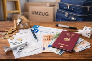 Einmalige Kosten beim Auswandern wie Flug Kaution und Anschaffungen