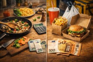 Häufiges Essen bestellen als Geldfresser im Alltag