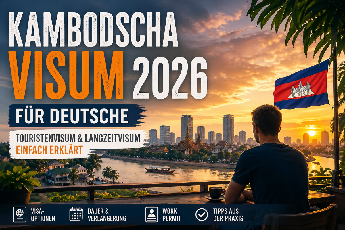 Kambodscha Visum Deutsche 2026 Phnom Penh Skyline Langzeitvisum und Touristenvisum