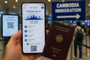 Kambodscha Visum Deutsche eArrival Card App QR Code Einreise Registrierung