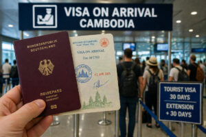 Kambodscha Visum Deutsche Einreise Flughafen Visa on Arrival Touristenvisum