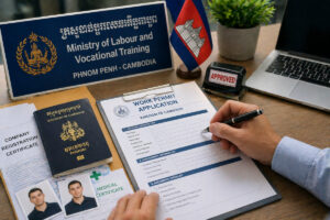 Kambodscha Visum Deutsche Work Permit Antrag Dokumente Arbeitserlaubnis Kambodscha