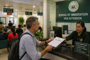 Philippinen Visum Deutsche – Mann beantragt Visa Verlängerung im Bureau of Immigration