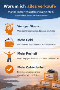 Gründe warum ich alles verkaufe für mehr Freiheit und Klarheit