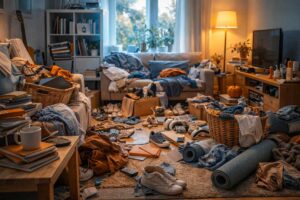 Zu viele Gegenstände im Alltag als Belastung und Unordnung